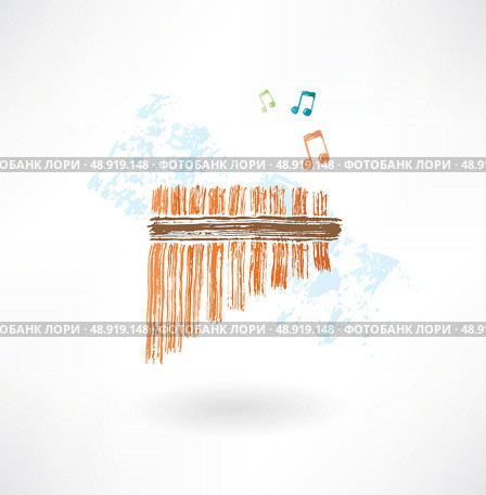 flute grunge icon. Стоковая иллюстрация, агентство Ingram Publishing / Фотобанк Лори