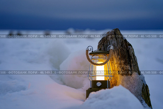 Фонарь на Белом море. Стоковое фото, фотограф Мулык Виталий / Фотобанк Лори