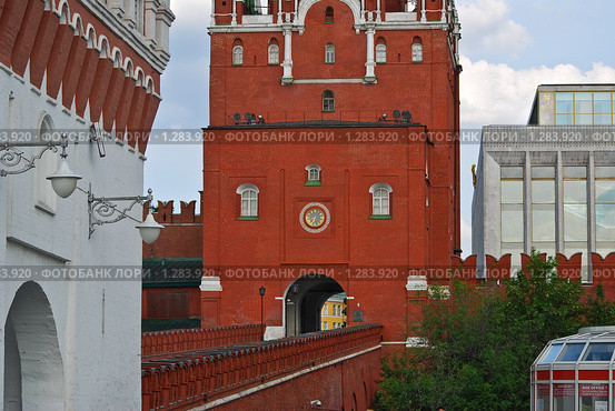 Фрагменты архитектуры Московского Кремля (2009 год). Редакционное фото, фотограф Алёшина Оксана / Фотобанк Лори