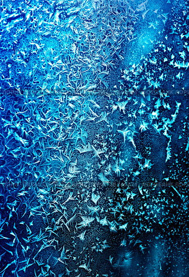 Frosty pattern on winter window. Стоковое фото, фотограф ElenArt / Фотобанк Лори