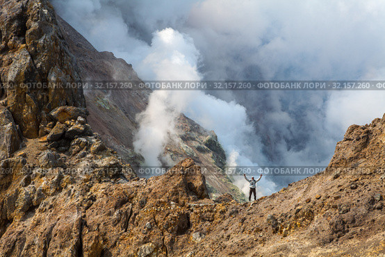 Fumaroles. Стоковое фото, фотограф Сергей Краснощеков / Фотобанк Лори