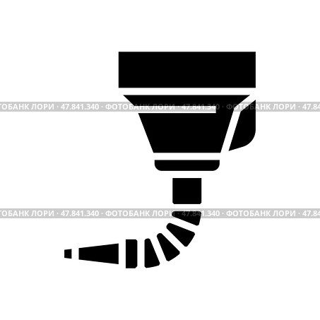 funnel car repair tool glyph icon vector illustration. Стоковая иллюстрация, иллюстратор Vectorwin / Фотобанк Лори