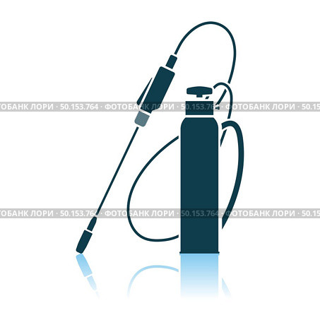 Garden Sprayer Icon. Shadow Reflection Design. Vector Illustration. Стоковая иллюстрация, агентство Ingram Publishing / Фотобанк Лори