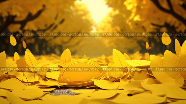garden yellow vibrant park curated ai generated. Стоковое AI-изображение, AI-художник Vectorwin / Фотобанк Лори