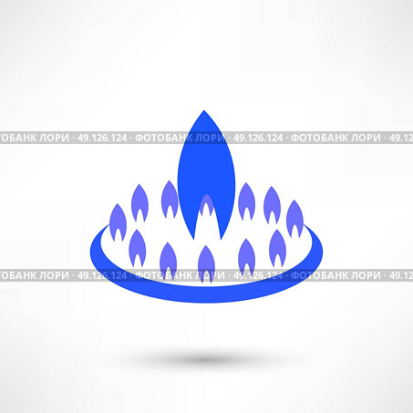 Gas-burner icon. Стоковая иллюстрация, агентство Ingram Publishing / Фотобанк Лори