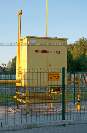 Газораспределительный шкаф на улице. Стоковое фото, фотограф Svet / Фотобанк Лори