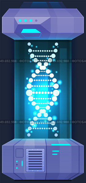 Genetic research in laboratory using modern equipment. Study molecule dna, genetic science, explore gene chromosome, scientific experiment heredity, medical discovery. Scientific DNA research. Genetic research in laboratory using modern equipment. Study molecule dna, genetic science. Стоковая иллюстрация, агентство Ingram Publishing / Фотобанк Лори