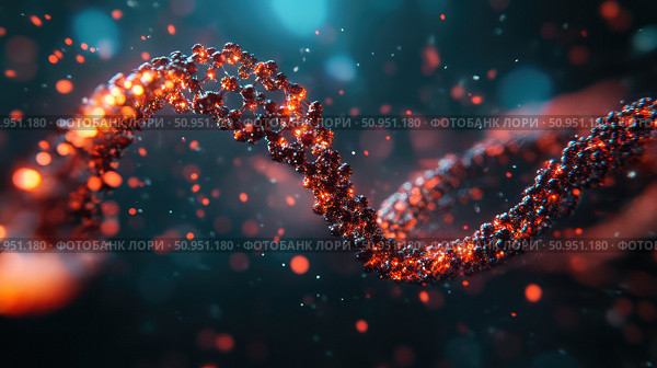 genome shifting DNA strand ai generated. Стоковое AI-изображение, AI-художник Vectorwin / Фотобанк Лори