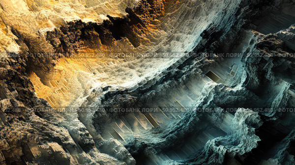 geology fracturing map ai generated. Стоковое AI-изображение, AI-художник Vectorwin / Фотобанк Лори