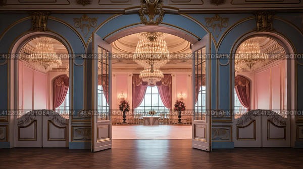 glamorous open doors ai generated. Стоковое AI-изображение, AI-художник Vectorwin / Фотобанк Лори
