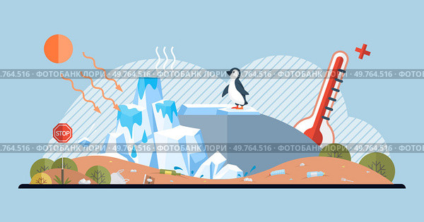Global warming vector illustration. Co2, silent intruder in atmosphere, weaves narrative global warming and ecological imbalance Carbon dioxide, harbinger climate change, whispers tales environmental. Global warming. Atmospheric ballet, dance between purity and pollution, unfolds in theater global warming. Стоковая иллюстрация, агентство Ingram Publishing / Фотобанк Лори