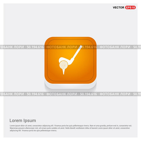 Golf Bat Icon. Стоковая иллюстрация, агентство Ingram Publishing / Фотобанк Лори