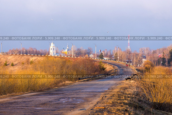 Город Кологрив. Мост через реку Унжу (2014 год). Стоковое фото, фотограф Сергей Лаврентьев / Фотобанк Лори