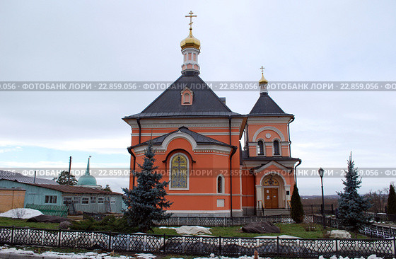 Город Козельск. Оптина пустынь. Церковь Преображения Господня (2014 год). Стоковое фото, фотограф Глазков Владимир / Фотобанк Лори