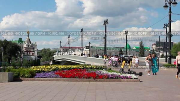 Город Омск, Вид на Юбилейный мост (2023 год). Редакционное видео, видеограф Виктор Топорков / Фотобанк Лори