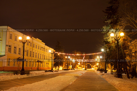 Город Тамбов. Улица Державинская (2013 год). Стоковое фото, фотограф Карелин Д.А. / Фотобанк Лори