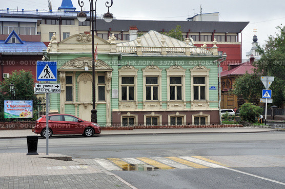 Город Тюмень. Музей- усадьба Колокольниковых (2012 год). Редакционное фото, фотограф Александр Тараканов / Фотобанк Лори