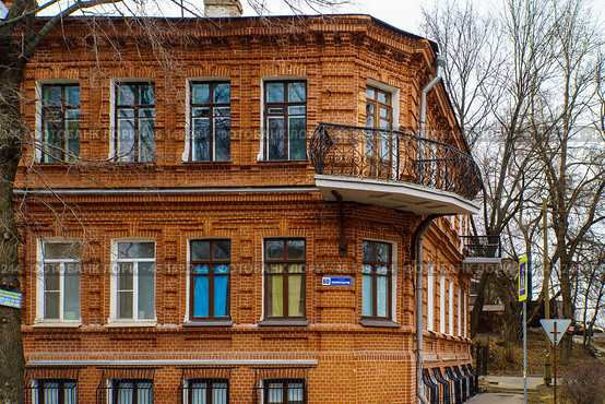 Городской пейзаж. Жилой дом Фёдоровых кон. XIX нач. XX вв.. Воронеж. Стоковое фото, фотограф Владимир Шибаев / Фотобанк Лори