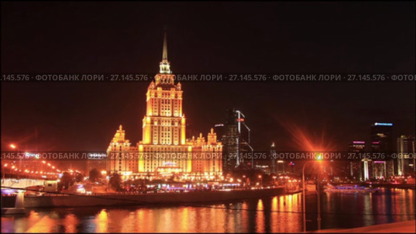Гостиница Рэдиссон Ройал. Таймлапс. (2017 год). Редакционное видео, видеограф Евгений Вернигоров / Фотобанк Лори