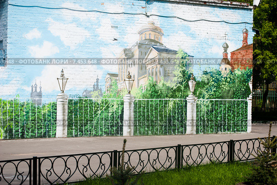 Граффити "Дом Пашкова" (2015 год). Редакционное фото, фотограф Недзельская Татьяна / Фотобанк Лори