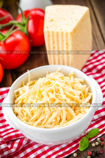 Grated cheese. Стоковое фото, агентство Ingram Publishing / Фотобанк Лори