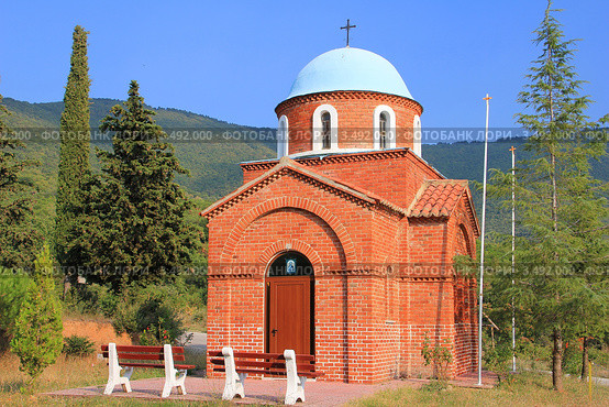 Греческая православная церковь. Полигирос. Халкидики (2011 год). Стоковое фото, фотограф Александра Меланич / Фотобанк Лори