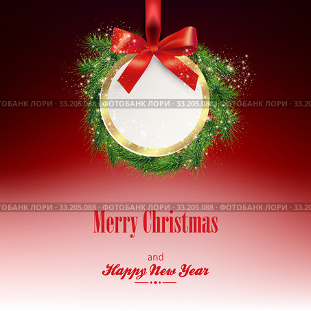 greeting new year card. Стоковое фото, фотограф Andrey Lipinskiy / PantherMedia / Фотобанк Лори