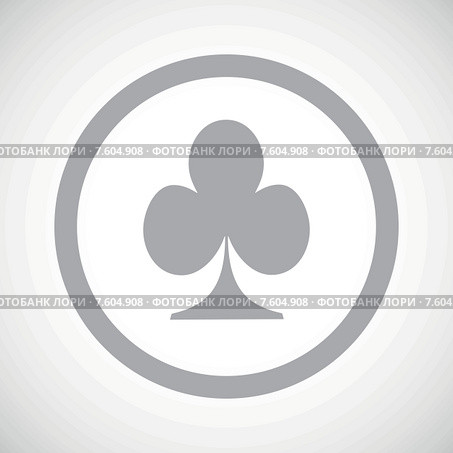 Grey clubs sign icon. Стоковая иллюстрация, иллюстратор Иван Рябоконь / Фотобанк Лори