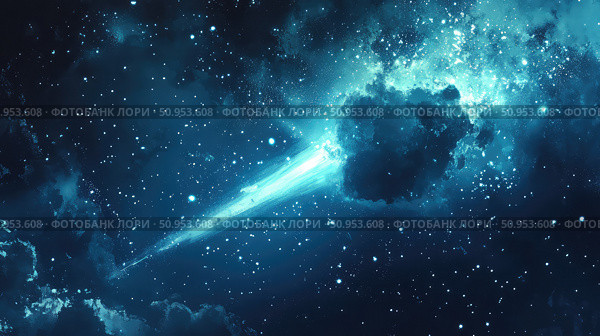 growth growing comet ai generated. Стоковое AI-изображение, AI-художник Vectorwin / Фотобанк Лори