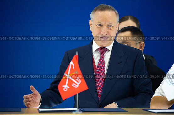Губернатор Санкт-Петербурга Александр Беглов (2021 год). Редакционное фото, фотограф Александр Тарасенков / Фотобанк Лори
