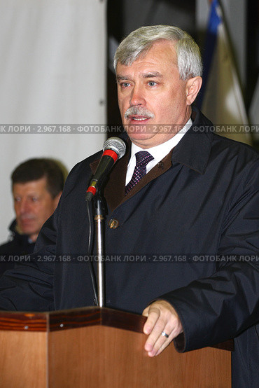 Губернатор Санкт-Петербурга Георгий Полтавченко (2011 год). Редакционное фото, фотограф Александр Тарасенков / Фотобанк Лори