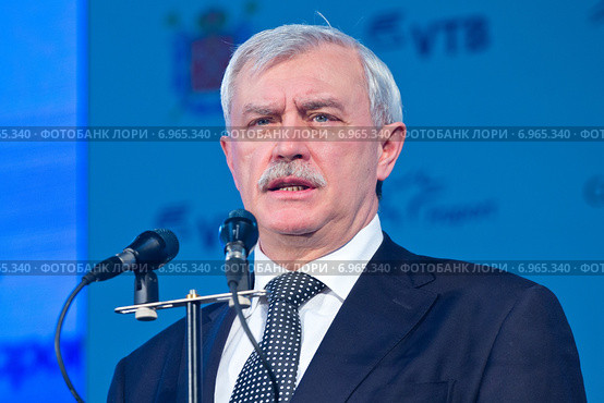 Губернатор Санкт-Петербурга Георгий Полтавченко (2015 год). Редакционное фото, фотограф Александр Тарасенков / Фотобанк Лори
