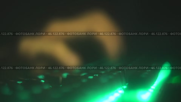 Hacker attack: anonymous hacking in the digital world. Стоковое видео, видеограф Владимир Федоров / Фотобанк Лори