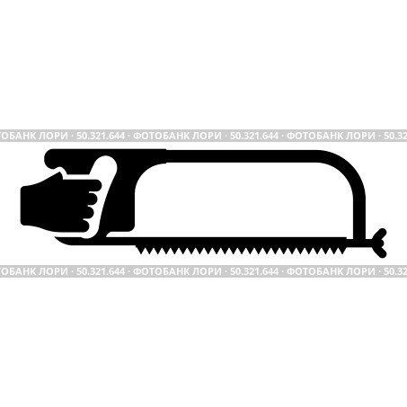 Hacksaw for metal in hand Saw tool Cutting icon black color vector illustration flat style simple image. Hacksaw for metal in hand Saw tool Cutting icon black color vector illustration flat style image. Стоковая иллюстрация, агентство Ingram Publishing / Фотобанк Лори
