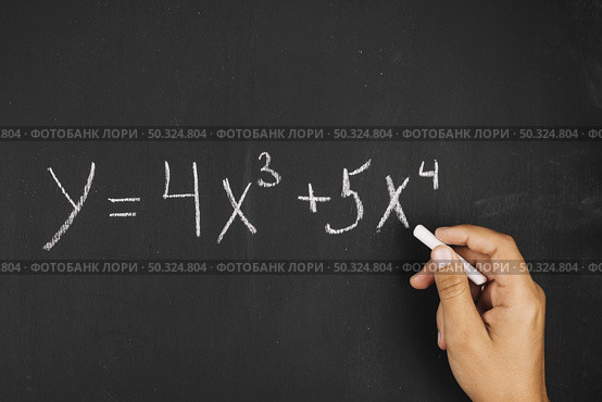 hand writing math equation. Стоковое фото, агентство Ingram Publishing / Фотобанк Лори