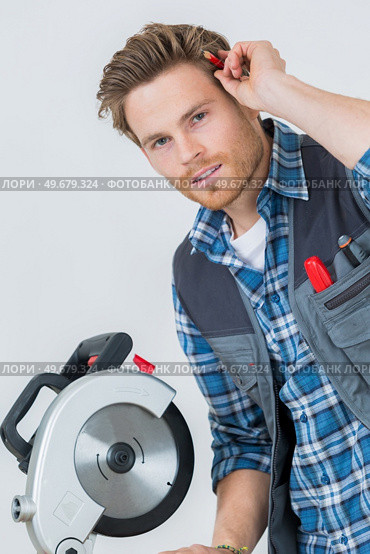 he is the best carpenter in town. Стоковое фото, агентство Ingram Publishing / Фотобанк Лори
