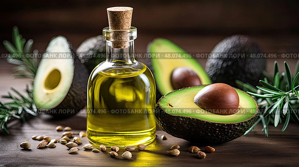 healthy avacado oil ai generated. Стоковое AI-изображение, AI-художник Vectorwin / Фотобанк Лори