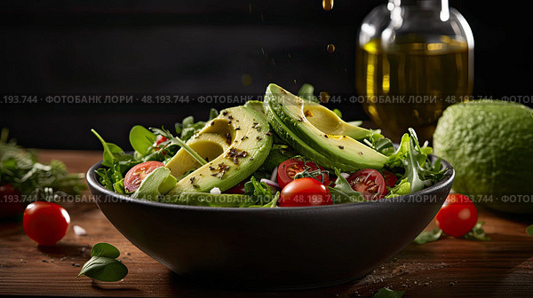 healthy avacado oil ai generated. Стоковое AI-изображение, AI-художник Vectorwin / Фотобанк Лори
