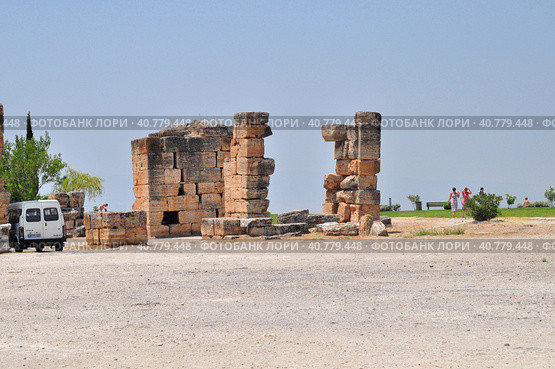 Hie rapolis Ancient City Ruin in Pa mukkale in Turkey (2009 год). Стоковое фото, фотограф Анна Кривицкая / Фотобанк Лори