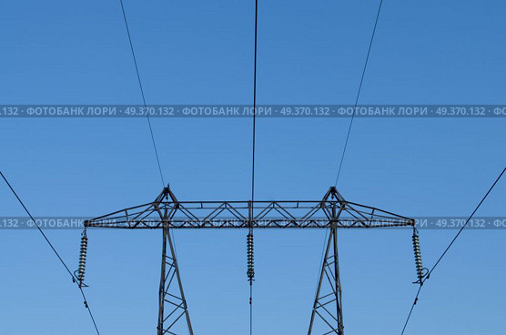 high-voltage power lines. Стоковое фото, агентство Ingram Publishing / Фотобанк Лори