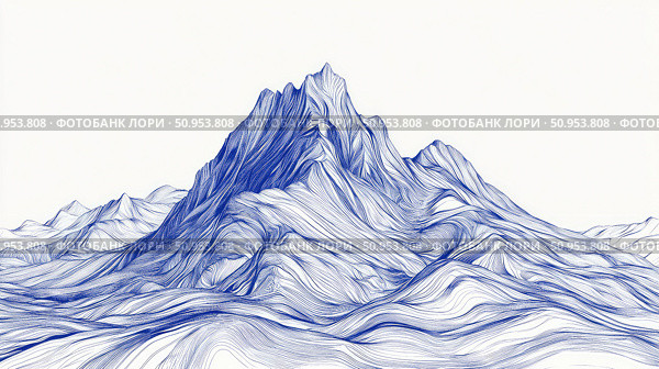 hiking emerging mountain ai generated. Стоковое AI-изображение, AI-художник Vectorwin / Фотобанк Лори