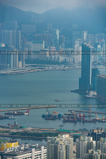 Hong Kong Victoria Harbour View, cityscape of Hong Kong. Стоковое фото, агентство Ingram Publishing / Фотобанк Лори