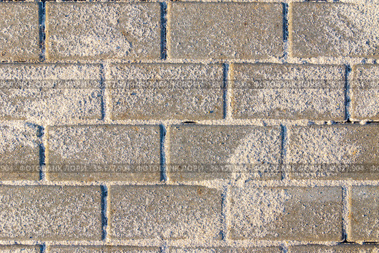 Horizontal texture of paving slabs made of artificial stone or concrete sprinkled with sand. Стоковое фото, фотограф Дмитрий Коростылев / Фотобанк Лори