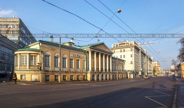 House-Museum Homestead of Muravyov-Apostles. Russia, Moscow (2015 год). Редакционное фото, фотограф Belikart / Фотобанк Лори