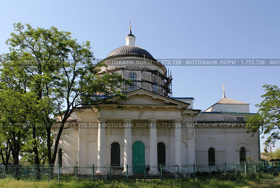 Храм казачьей станицы Кочетовской (2010 год). Стоковое фото, фотограф Александр Тихонов / Фотобанк Лори