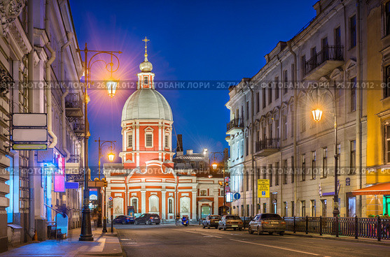 Храм на улице Пестеля The Temple in Pestel Street (2017 год). Стоковое фото, фотограф Baturina Yuliya / Фотобанк Лори