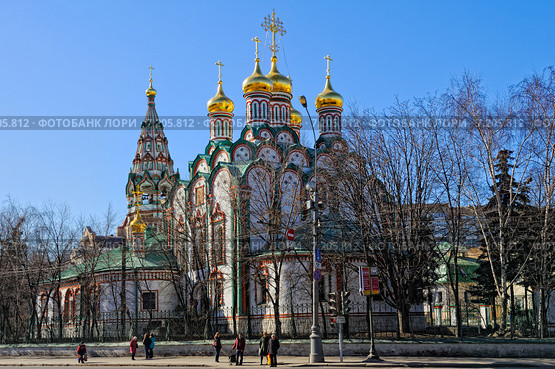 Храм Николая Чудотворца в Хамовниках, Москва (2015 год). Стоковое фото, фотограф Алексей Голованов / Фотобанк Лори