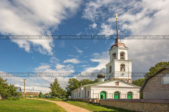 Храм святого Николая (1792). Талабские острова, остров имени Залита, Псковское озеро, Псковская область, Россия (2017 год). Редакционное фото, фотограф Сергей Васильев / Фотобанк Лори