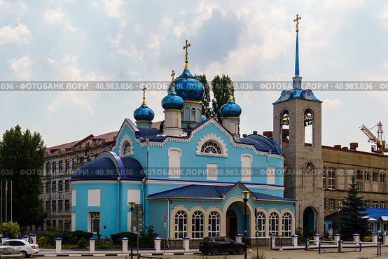 Храм святого пророка Самуила. г. Воронеж (2023 год). Редакционное фото, фотограф Владимир Шибаев / Фотобанк Лори