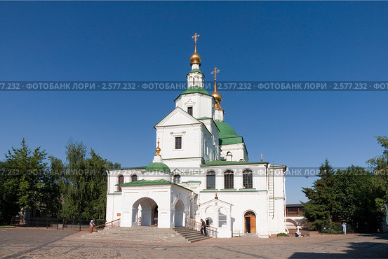 Храм Святых Отцов семи вселенских соборов. Даниловский монастырь (2011 год). Стоковое фото, фотограф Наталья Волкова / Фотобанк Лори